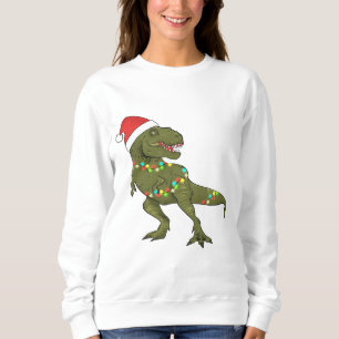 Weihnachts-T-Rex-Dinosaurier Weihnachtswitscher Sweatshirt
