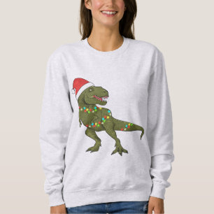 Weihnachts-T-Rex-Dinosaurier Weihnachtswitscher Sweatshirt