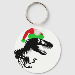 Weihnachts T-Rex Schlüsselanhänger