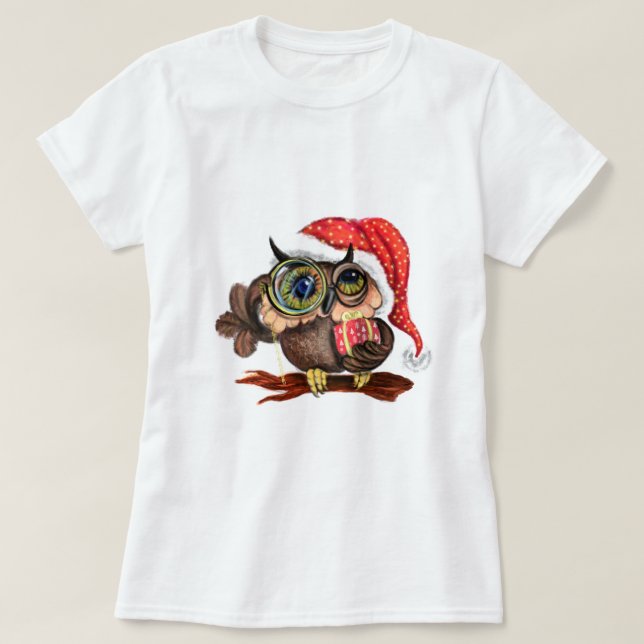 Weihnachts T - Shirt Babyschale mit Geschenk (Design vorne)