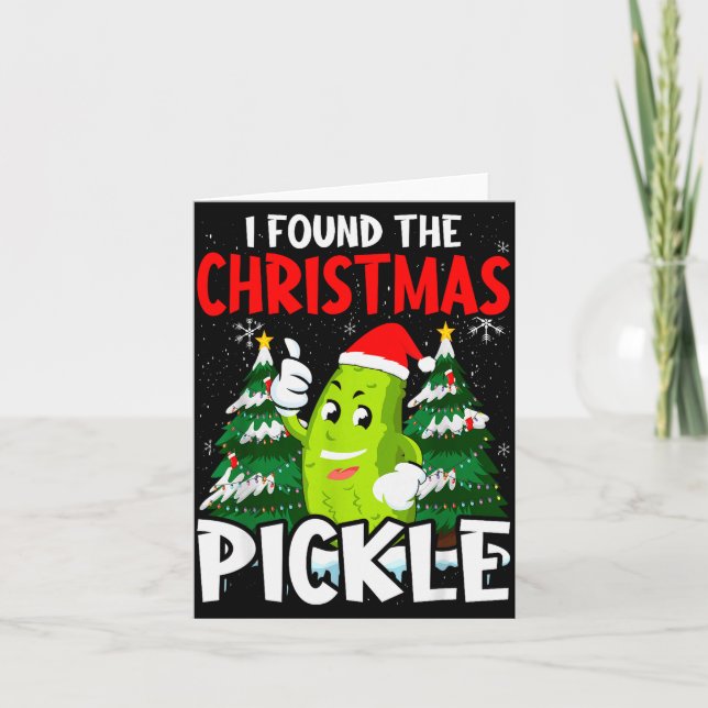 Weihnachts-T-Shirt-Fan Geschenk Co. Ich fand das W Karte (Vorderseite)