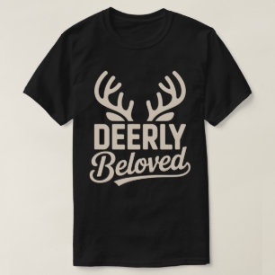 Weihnachts-T-Shirt mit Hirschgeweih T-Shirt