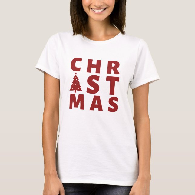 Weihnachts-T-Shirt T-Shirt (Vorderseite)