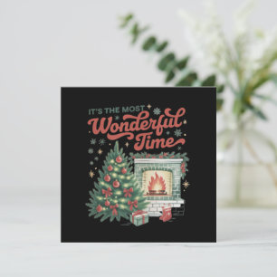 Weihnachts-T-Shirts Die wunderbarste Zeit Vintage  Feiertagskarte