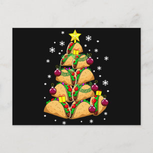 Weihnachts-Taco-Baumschmuck Schnee Urlaub Xmas Feiertagspostkarte