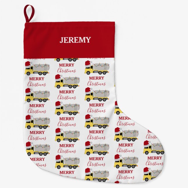 Weihnachts-Tanker LKW Großer Weihnachtsstrumpf (Vorderseite)