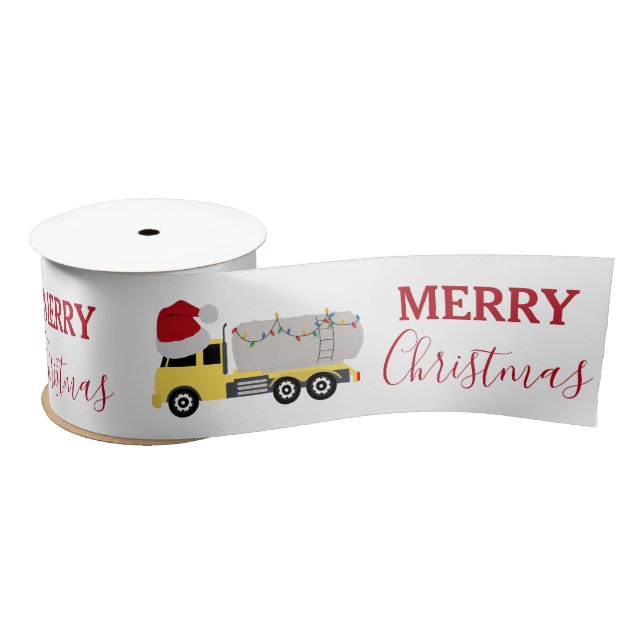 Weihnachts-Tanker LKW Satinband (Spule)