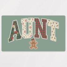 Weihnachts-Tante Faux-Patchwork-Muster II