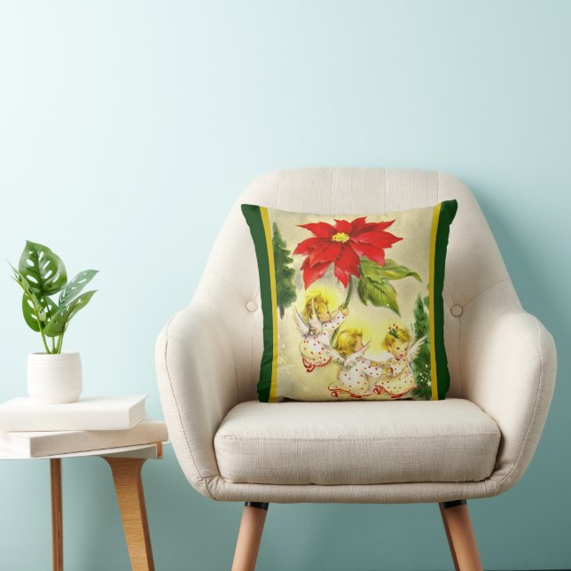 Weihnachts-Tanz Baby Angels Kissen (Stuhl )