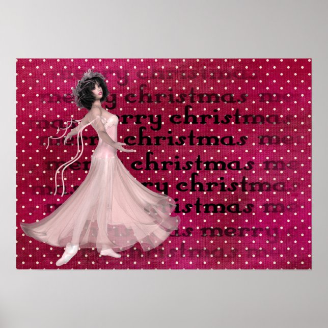 Weihnachts-Tänzer - Feiertag/Weihnachtsdrucker Poster (Vorne)