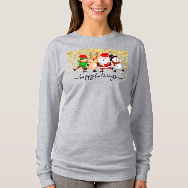 Weihnachts-Tanzlinie T-Shirt (Vorderseite)