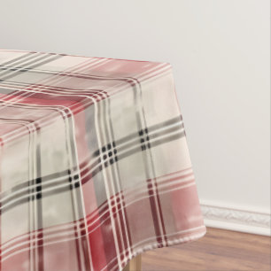 Weihnachts-Tartan-Blumendesign Serie #15 Tischdecke