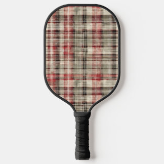 Weihnachts-Tartan-Blumendesign-Serie #2 Pickleball Schläger