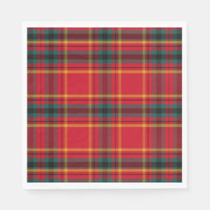Weihnachts-Tartan Kariert Serviette
