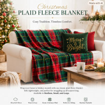 Weihnachts-Tartan Rot Grün Cozy Holiday Karo