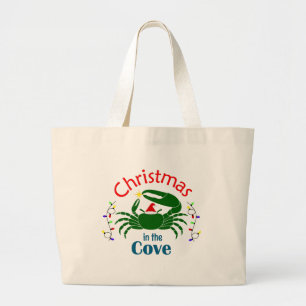 Weihnachts-Tasche 'Christmas in the Cove' (Größe w Jumbo Stoffbeutel