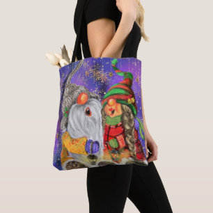 Weihnachts-Tasche mit glücklichen Gnomen