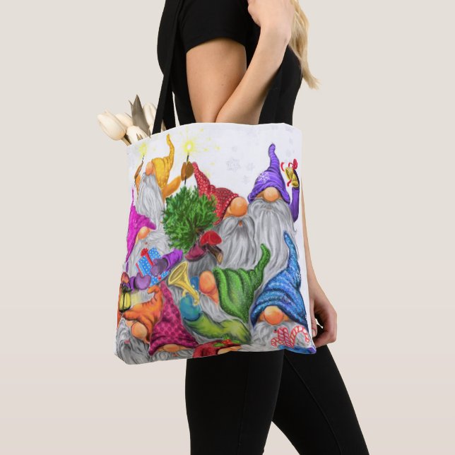 Weihnachts-Tasche mit Happy Gnome-Party (Von Nahem)