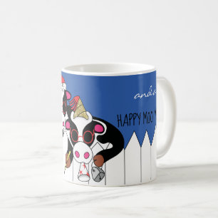 Weihnachts-Tasse 11 oz. "Happy Moo Year" Kaffeetasse