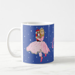 Weihnachts-Tasse 11 oz. Nutcracker Ballerina Stars Kaffeetasse
