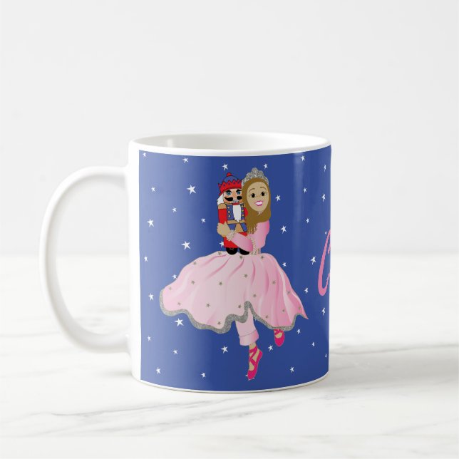 Weihnachts-Tasse 11 oz. Nutcracker Lt Brwn Hair Kaffeetasse (Links)