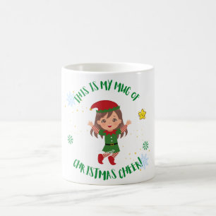 Weihnachts-Tasse: Adorable Elf Design für Sie Kaffeetasse