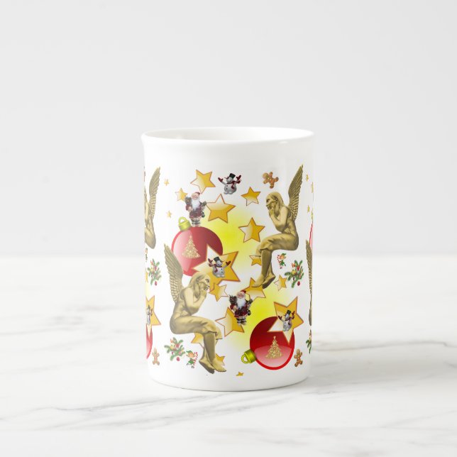 Weihnachts-Tasse, Angel Prozellantasse (Vorderseite)