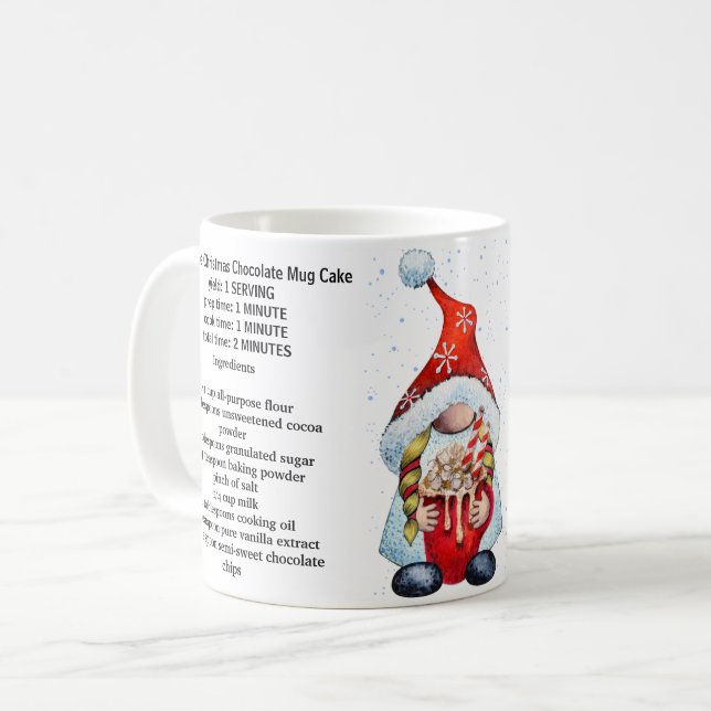 Weihnachts-Tasse Cake Rezept Kaffeetasse (Vorderseite Links)
