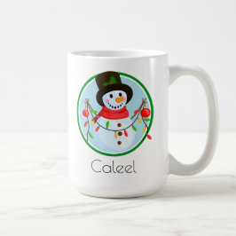 Weihnachts-Tasse des Schneemanns: Sippe im Urlaub Kaffeetasse