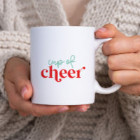 Weihnachts-Tasse fröhliche moderne Schriftart-Tass