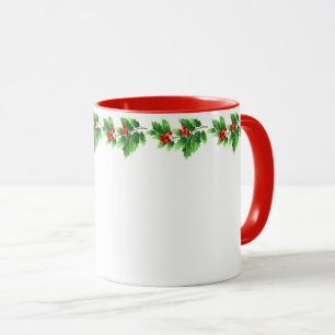 Weihnachts-Tasse-Holiday Holly Tasse