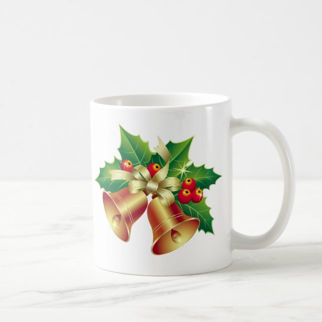 Weihnachts-Tasse-Holly Bells Kaffeetasse (Rechts)