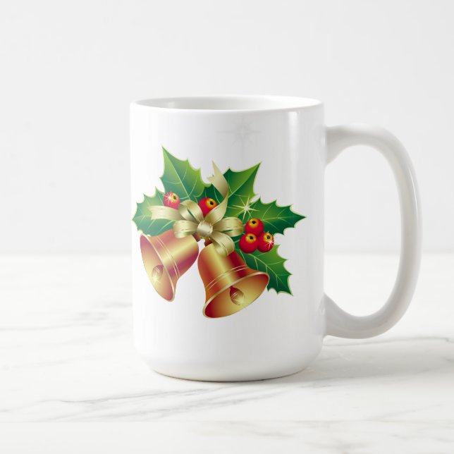 Weihnachts-Tasse-Holly Bells Kaffeetasse (Rechts)