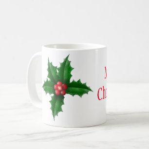 Weihnachts-Tasse-Holly Kaffeetasse