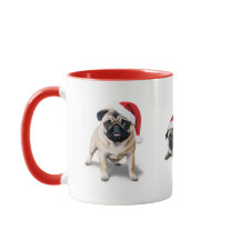 Weihnachts-Tasse im Mops