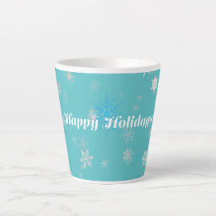 Weihnachts-Tasse in Blau und Weiß Milchtasse