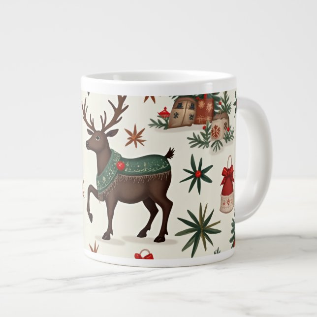 Weihnachts-Tasse Jumbo-Tasse (Vorderseite Rechts)