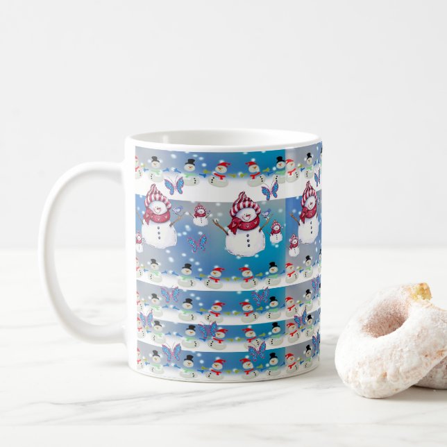 Weihnachts-Tasse Kaffeetasse (Mit Donut)