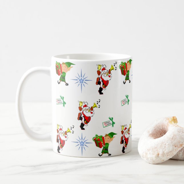 Weihnachts-Tasse Kaffeetasse (Mit Donut)