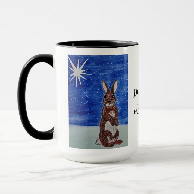 Weihnachts-Tasse mit Sonnenschein Tasse (Links)