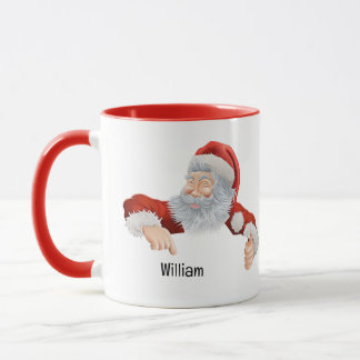 Weihnachts-Tasse mit zeigendem Santa Combo Tasse