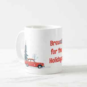 Weihnachts-Tasse Rustikales Nordic Holiday Desig Kaffeetasse