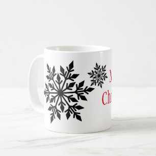 Weihnachts-Tasse-Schneeflocken Kaffeetasse