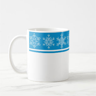 Weihnachts-Tasse-Schneeflocken Kaffeetasse