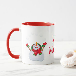 Weihnachts-Tasse-Snowman-Milad Mubarak Tasse
