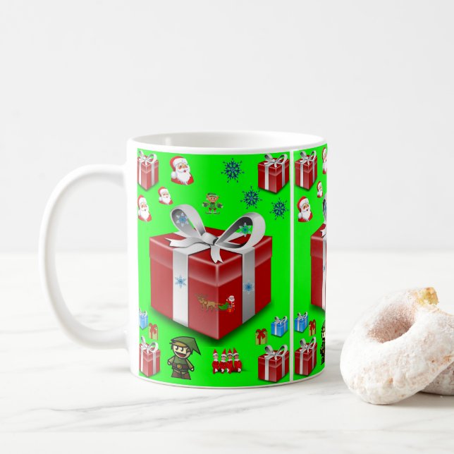 Weihnachts-Tasse Tasse (Mit Donut)