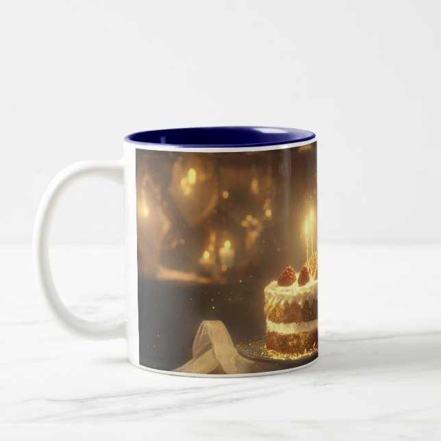 Weihnachts-Tasse von Fabulous Mice Baker Zweifarbige Tasse (Links)