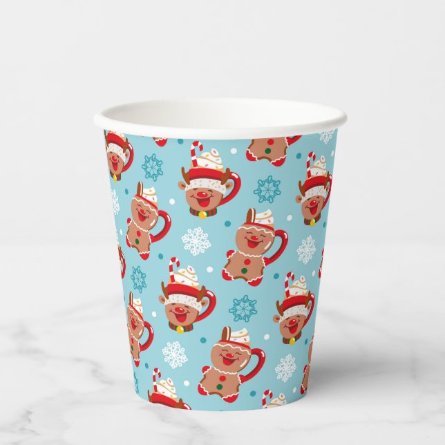 Weihnachts-Tasse von Kakao Pappbecher (Vorderseite)