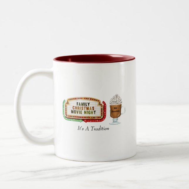 Weihnachts-Tasse Zweifarbige Tasse (Links)