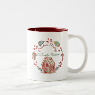 Weihnachts-Tasse Zweifarbige Tasse